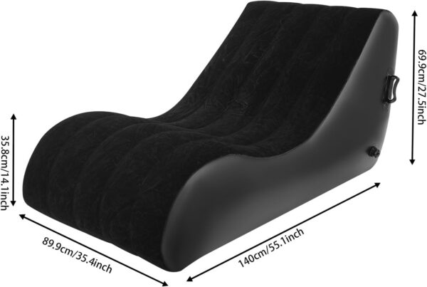 4f38dd57a75dfe3e Inflatable Couch with Built in Pump - Upgraded Extra Size Air Lounger Sofa, Portable Folding Blow up Mattress, Inflatable Bed Waterproof Air Mattress Sofa Chair for Home, Camping/Rose-red
