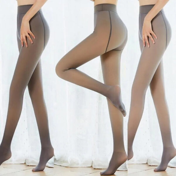 4f3ac61c738476cf Socks & Hosiery Women Winter Warm Fake Translucent Pantyhose Thicken Faux Fleece Lined Seamless Stockings Slimming Legs Opaque Footed