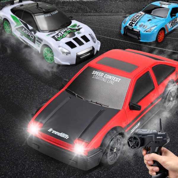 2.4G High speed Drift Rc 4WD Remote Control AE86 Model GTR Vehicle Car RC Racing Cars Toy for Children Christmas Gifts