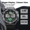 4f520c55b080c42b HAYLOU R8 Smartwatch 1.43'' AMOLED Display Watch Bluetooth Phone Call Mulitary-grade Toughness Smart Watches for Men