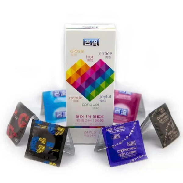 4f68aa19a975b0a6 24pcs Ultra Thin Condom Adult Sex Toys Smooth Lubricatted Penis Sleeves Ice Fire Feeling Condoms Sex Products Contraception