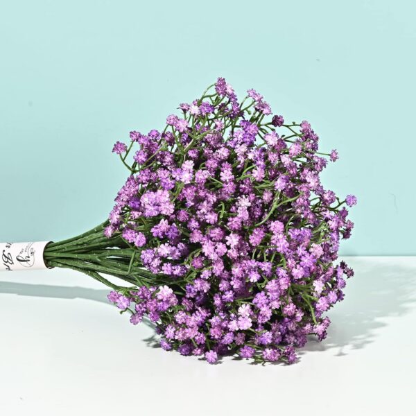 Yastouay Babys Breath Artificial Flowers, 12Pcs Fake White Babys Breath Flowers Artificial Bulk, Real Touch Faux Babies Breath Gypsophila Bouquet for Wedding Floral Arrangement Party Decor