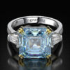 OEVAS 100% Sterling Sier Created Moissanite Citrine Diamonds Gemstone Wedding Engagement Ring Fine Jewelry Gift Wholesale
