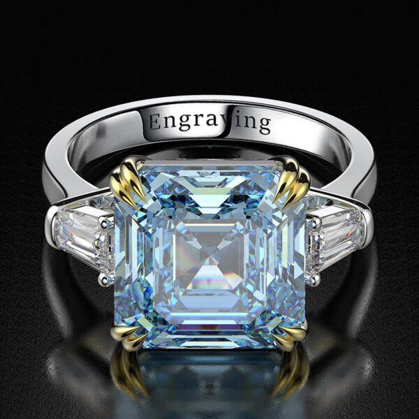 OEVAS 100% Sterling Sier Created Moissanite Citrine Diamonds Gemstone Wedding Engagement Ring Fine Jewelry Gift Wholesale