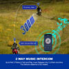 Wireless Bluetooth5.3 Motorcycle Helmet Intercom Headset Waterproof 300 m Intercomunicador Speaker Earphone