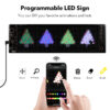 LED Sign Car Scrolg Advertising USB 5V Bluetooth App Control Light Custom Text Pattern Animation Programmable Display