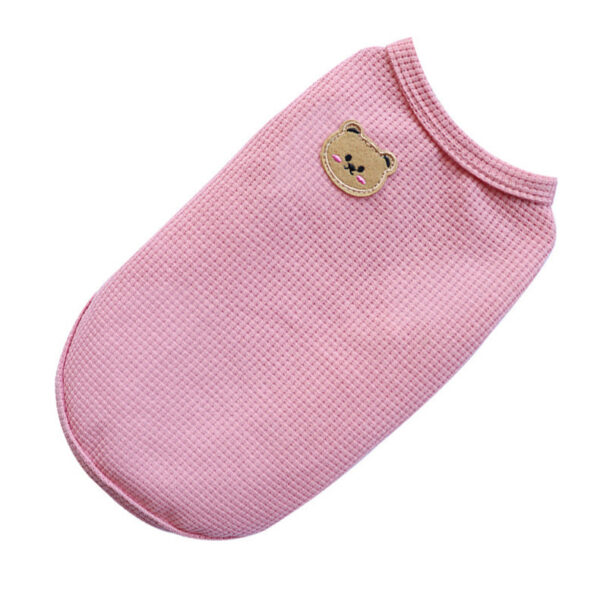 4fa1b55d65056522 Bear Thickened with Veet Dog Clothes Cat Solid T-shirt Clothing Dogs Thin Small Fashion Chihuahua Pug Pet Vest York