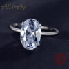 4fc15ce2302df218 Ailmay 3CT Wedding Ring Sterg Sier Oval Clear Zirconia Engagement Rings For Women Fine Jewelry Valentine's Day GIFT