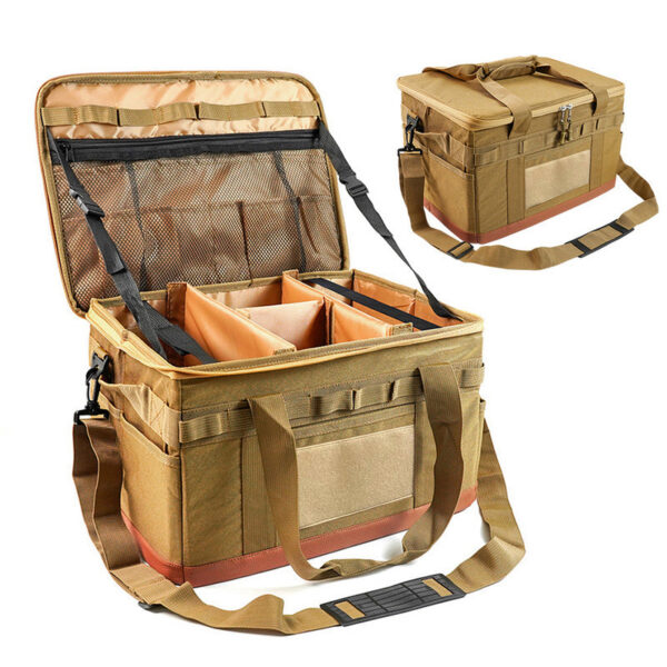 4fc290057985b0ae 30L Cooking Utensil Organizer Large Capacity Car Trunk Storage Bag Detachable Multifunctional Utility Camping Supplies