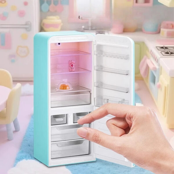 4fde829ff319251e Mini Fridge Surprise Ball Mini Brands Miniature Figure Delicious Food Mystery Blind Box Toy Collectible Ornaments Kids Gifts