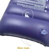 2 Pack Ultralight Inflatable Camping Pillow Squared Flocked Fabric Air Pillow for Hiking,Traveling,Napping,Desk Rest,Beach Neck Lumbar Support