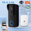500cb6075569d1ca 5G 2.4G WiFi Video Doorbell 1080P Tuya Smart Outdoor Wireless Intercom Waterproof Wireless Camera with AC/DC Power Ringing Bell