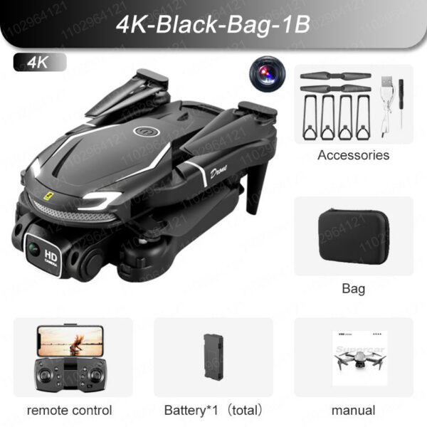New V88 Mini Drone 8k HD Camera 4K Obstacle Avoidance Aerial Photography Optical flow Foldable Quadcopter 9KM With Parking Apron