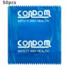 50pcs Hyaluronic Acid Condom Natural Latex Lubrication Ultra Thin Delay Sex Condom Contraception Supplies Adults Sex Toy 콘돔