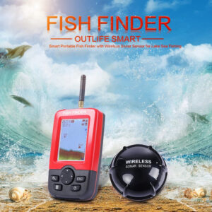 5044cf0eb2cf4e72 Smart Portable Depth Fish Finder with 100 M Wireless Sonar Sensor Echo Sounder Fishfinder for Lake Sea Fishing Saltwater