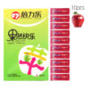52mm Condoms Penis Sleeve Fruit Flavor 10 Pack Natural Latex Condoms Extra Lubricated Six Styles Adult Safer Sex Health Toys