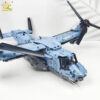 50657cf0f0e1cf29 HUIQIBAO MOC 1389PCS V-22 Tiltrotor Aircraft Helicopter Building Block Children Military Airplane model Bricks Toy home Decor.