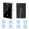 50658264905dc5f7 Outdoor Access Control System Kit Set Waterproof RFID Keypad 125KHz 13.56MHz NFC + 180KG Electric Magnetic Lock Strike Locks