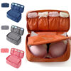 Portable Storage Bag Multi-function Bra Underwear Organizer Bags Toiletry Cosmetic Case for Outdoor Travel