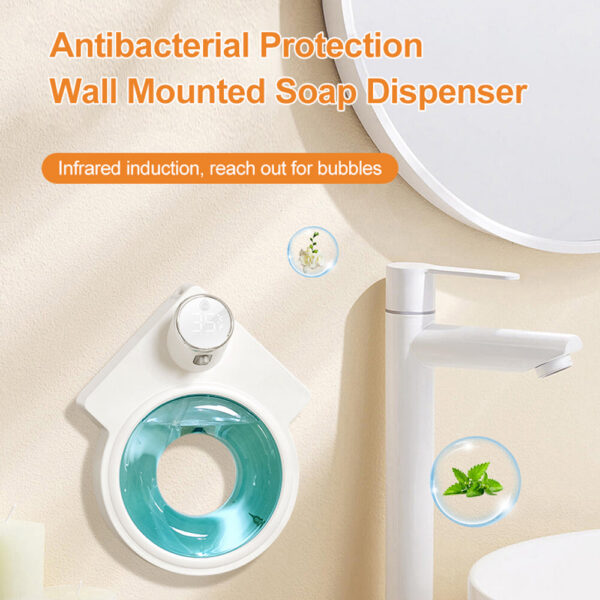 Automatic Induction Foam Smart Liquid Soap Dispenser Auto Touchless USB Charging Hand Washer for Kitchen Bathroom