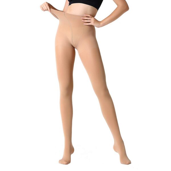 5093ac751fe79009 MANZI Run Resistant Control Top Panty Hose Opaque Tights
