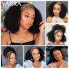 Afro Kinky Curly Human Headband Wig For Black Women 180% Density Glueless Brazilian Remy Full hine Made Hair YARRA