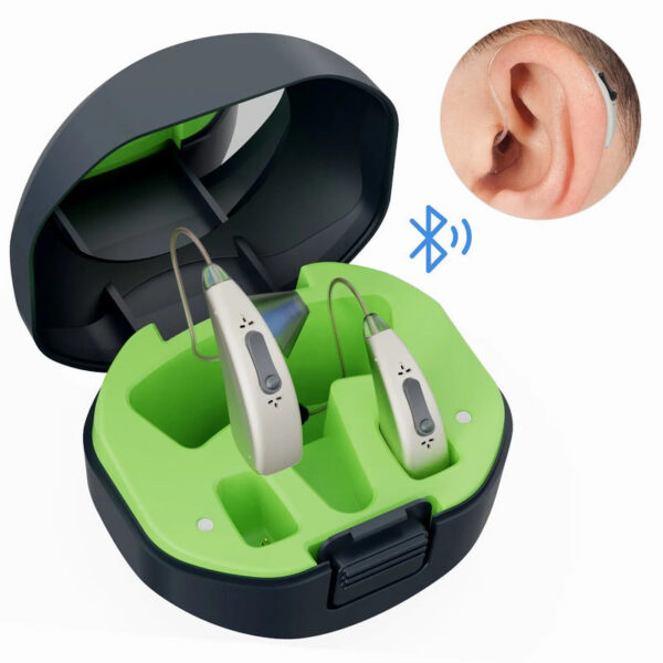 50ac70f1327d7963 Bluetooth Control Aids Rechargeable For Elderly Deafness Mini Digital Sound Amplifier Hearing Loss Ear Aid
