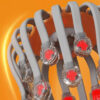 50ad000c31de5bcb 20Massage Heads Orange Scalp Head Massager Red Light Vibrator Octopus Scratcher For Relaxation Stress Migraine