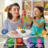 32PCS Tetra Tower Fun Balance Stacking Building Bloc Board for Kids Adults Friends Team Dorm Family Game Night and Partie