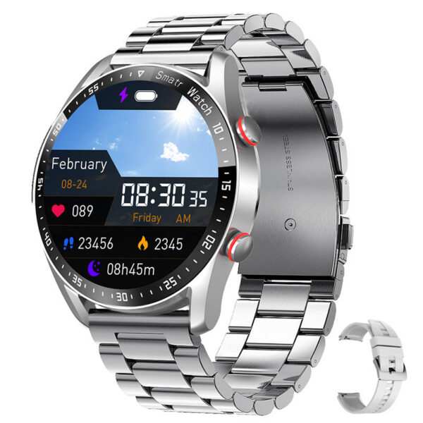 ECG+PPG Bluetooth Call Smart Watch Men Laser Health Blood Pressure Fies Watches Man Sports Waterproof Smartwatch+Box