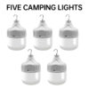 50c9d9e496fb8654 USB Rechargeable Portable Camping Light Bulb, Waterproof Tent Hanging Light, Outdoor Hiking Picnic Fishing Light