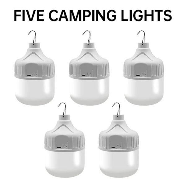 50c9d9e496fb8654 USB Rechargeable Portable Camping Light Bulb, Waterproof Tent Hanging Light, Outdoor Hiking Picnic Fishing Light