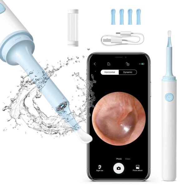 KERUI Smart Wireless Visual Cleaner Spoon Safe Endoscope Earpick 5MP Mini Camera Wax Remover Otoscope Ear Tools Health Care