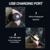 5101fe960e0f05ce Mini Torch LED Rechargeable Portable USB Charging Flashlight High Power Bank Camping Waterproof Long Range Lantern