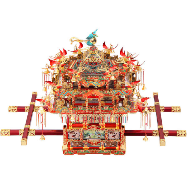 Piececool 3D Metal Puzzle -Bridal Sedan Chair Wedding Series Model Building Kits Jigsaw Toy ,Birthday Gifts for Adults