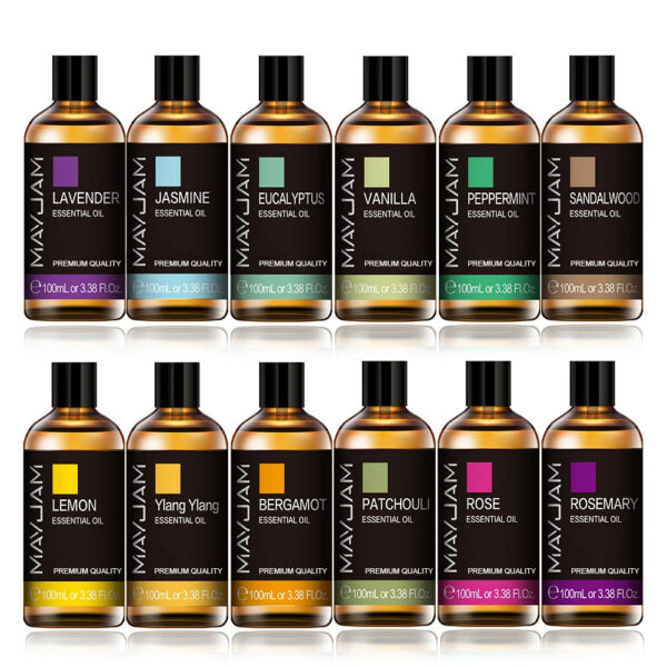 5118957d889e6661 100ml Essential Oils For Humidifier Aromatic Diffuser Lavender Eucalyptus Rose Ginger Lemongrass Fragrance Oil Making Candles