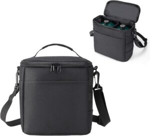 5125a95f0959ec64 Heavy-Duty Water-Resistant 1 lb Propane Tank Carry Bag with Padding | 2 Cylinder Camping Gas Cylinder Storage Bag with Adjustable Strap, 3-Side Pockets & Detachable Dividers