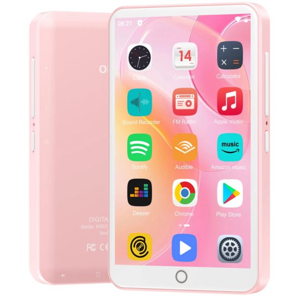 5127ce96852c8dc5 80GB MP3 Player Android 9.0 with Bluetooth and WiFi, 4.0-inch touchscreen with speakers, FM radio, eBooks, capacity up to 512GB