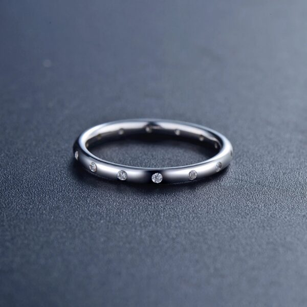 512ec56fcafe768e Modian 100% Real 925 Sterling silver Stackable Ring Clear Fashion Simple CZ Wedding For Women Genuine Classic Jewelry