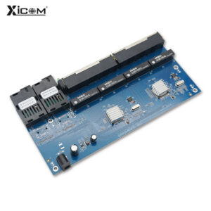 3pcs Gigabit placa metro Switch fibra 10/100/1000M 8 RJ45 UTP 2 SC Fiber Port Fast Ethernet PCBA Fiber Optical Media Converter