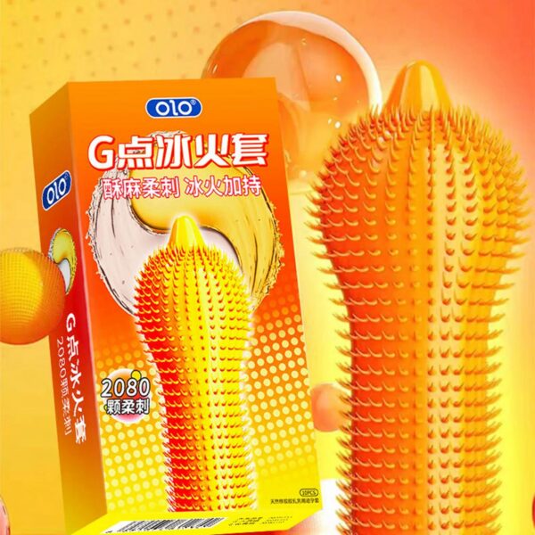 5153285e43259077 10PCS With 2040 Spot Spikes Condoms For Men G Point Stimulation Adult Supplies Big Dots Penis Sleeve Delay Ejaculation Sex Toys