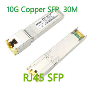 515484fe1387971e 10gb SFP to RJ45 Transceiver, 10Gbe 10G SFP+ Copper Ethernet CAT.6a Module, 30 Meter, for Cisco Mikrotik Ubiquiti D-LINK TP-LINK