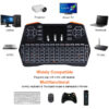 51586c6925f0f8c7 i8 Plus No Backlit 2.4GHz Mini Wireless Keyboard With Touchpad English Russian Air Mouse Remote Control For Android TV Box PC