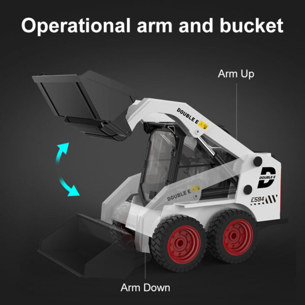 515d8559c2b0ab9a Double E E594 1/14 Remote Control Slip Loader RC Truck Engineering Vehicle Skid Steer pit Excavators Toys for Boys