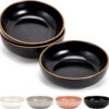 51738507f5c2f223 Howise 5.3 in Ceramic Cat Bowls Set, Shallow Cat Food Bowl Small Pet Bowls Cat Dish for Food and Water, Green