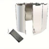 10 Plates Foldable Gas Windshield Outdoor Camping Cooking Burner Windproof Screen Aluminium Alloy Stove Wind Shield