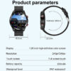 ECG+PPG Bluetooth Call Smart Watch Men Laser Health Blood Pressure Fies Watches Man Sports Waterproof Smartwatch+Box