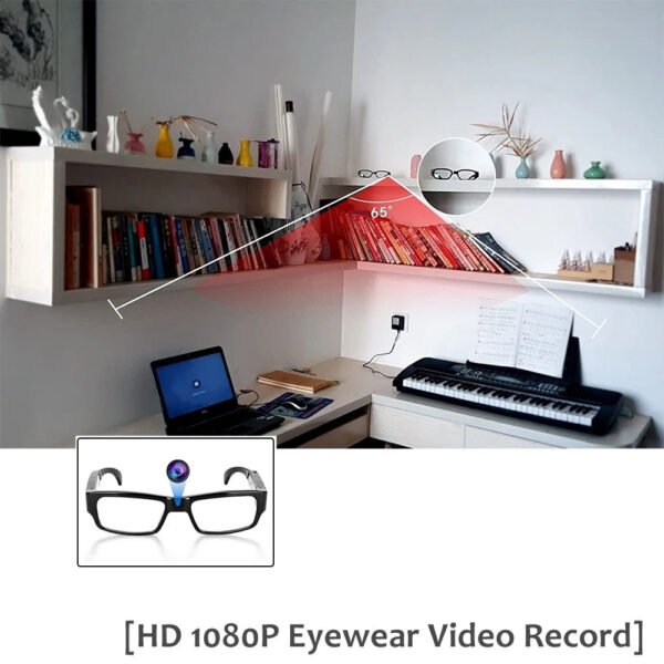 51ba6b04725c4877 1080P HD Mini Camera Glasses Cycling Recording Glasses Camera Smart Glasses for Cycling, Outdoor, Fishing, Police, Travelling
