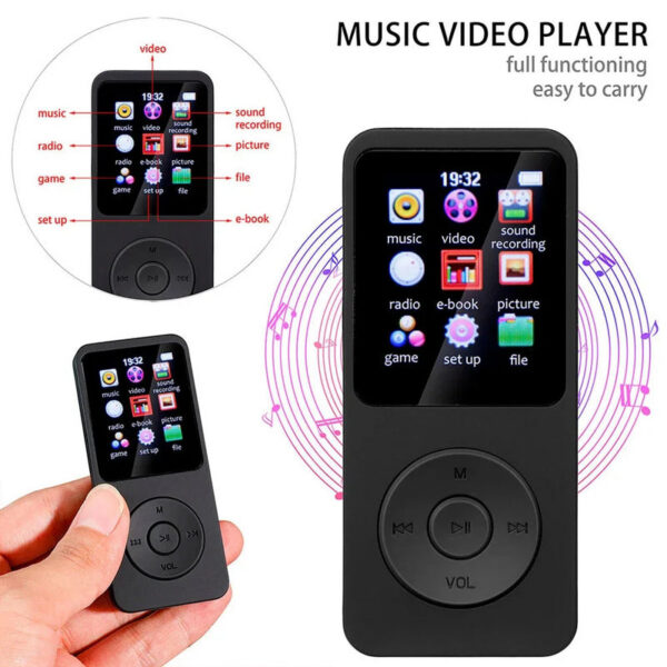 Type-C Port MP3 Player Fast Charging 5.4 Bluetooth Version Running, Fiess, Exercise Walkman Scalable Memory Card