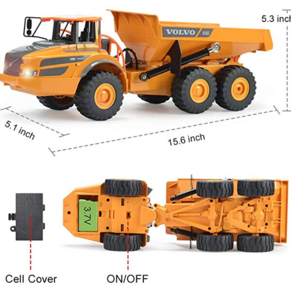 51bd622f9ff1a788 Double E 1/26 RC Truck Dumper Caterpillar Tractor 2.4Ghz Radio Controlled Car Model Engineering Vehicle Excavator Toys For Boys